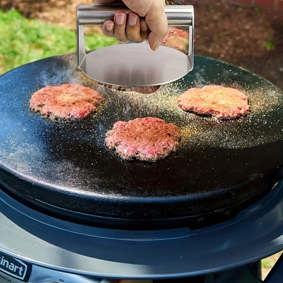 Антипригарное мясное быстрое мясо пресс для мяса из нержавеющей стали круглые