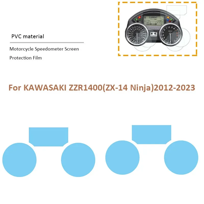

Мотоциклетная пленка для защиты от царапин, защитная пленка для экрана для KAWASAKI ZZR 1400 ZZR 1400 Ninja ZX-14 ZX14 ZX 14 2012-2023