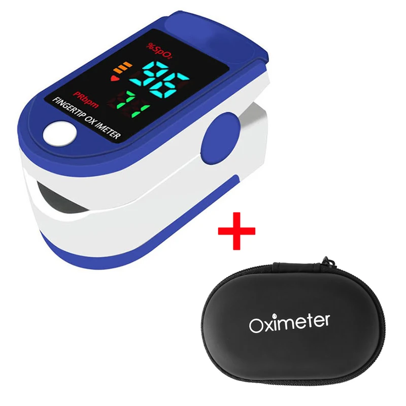 

Пульсоксиметр портативный, прибор для измерения пульса и уровня кислорода в крови, с ЖК-дисплеем, SpO2, забота о здоровье