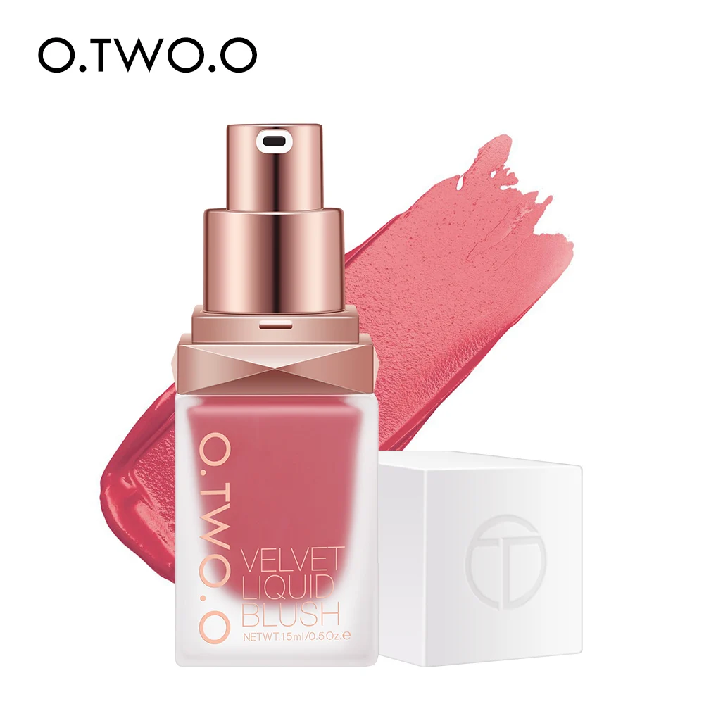 

O.TWO.O Liquid Blush Face Blusher 4 Color Natural Rouge Long-lasting Makeup Blush Peach Contouring Cosmetics for Facial