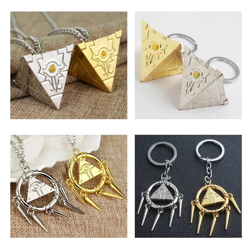 

Yu-Gi-Oh Keychain Ryou Bakura Millennium Wheel Wisdom Artifact Model Metal Pendant Men and Women Car Decoration Gifts