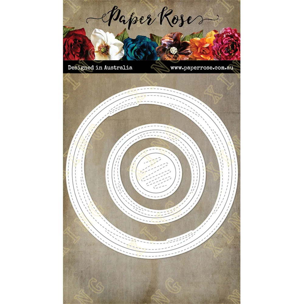 

Stitched Inside out Circles Metal Cutting Die Scrapbook Embossed Paper Card Album Craft Template Stencils New for 2022 Arrival