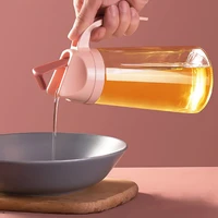 600ml kitchen oil can glass bottle dispenser automatic opening closing home bottles for oil vinegar honey olive oil container