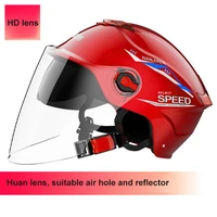 motorcycle helmets electric bicycle helmet open face dual lens visors men women scooter motorbike moto bike helmet summer 2022