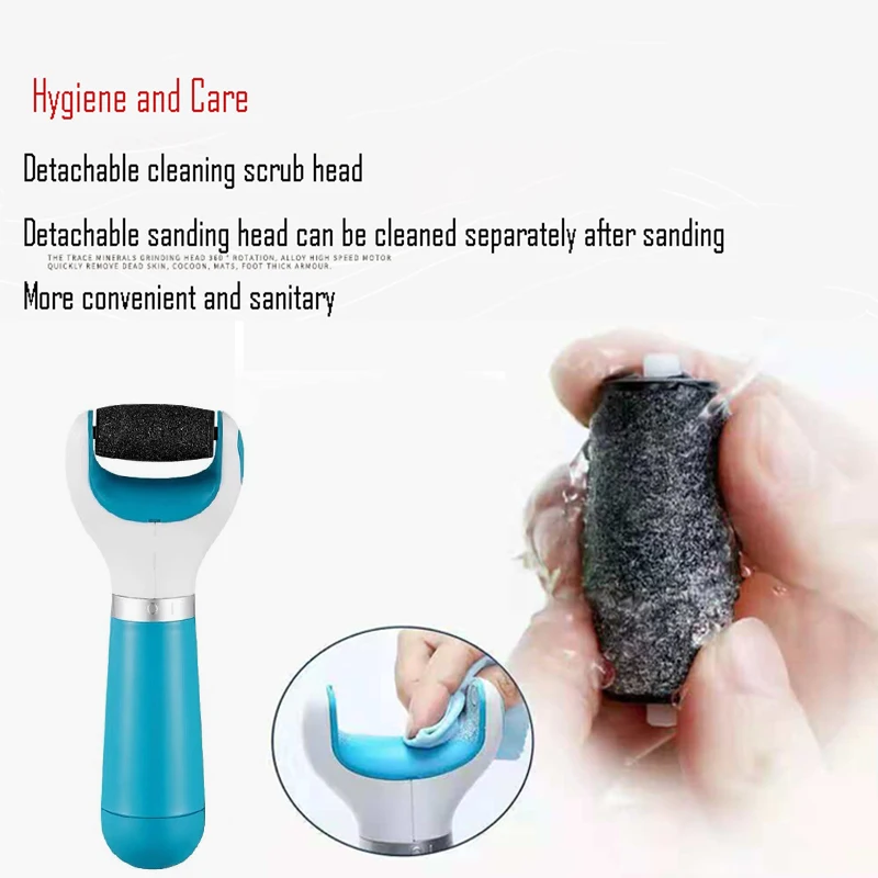 Electric Foot File Scraper Callus Remover Feet Professional Matte Pedicure Tools Corn Removal Dead Skin Care | Красота и здоровье