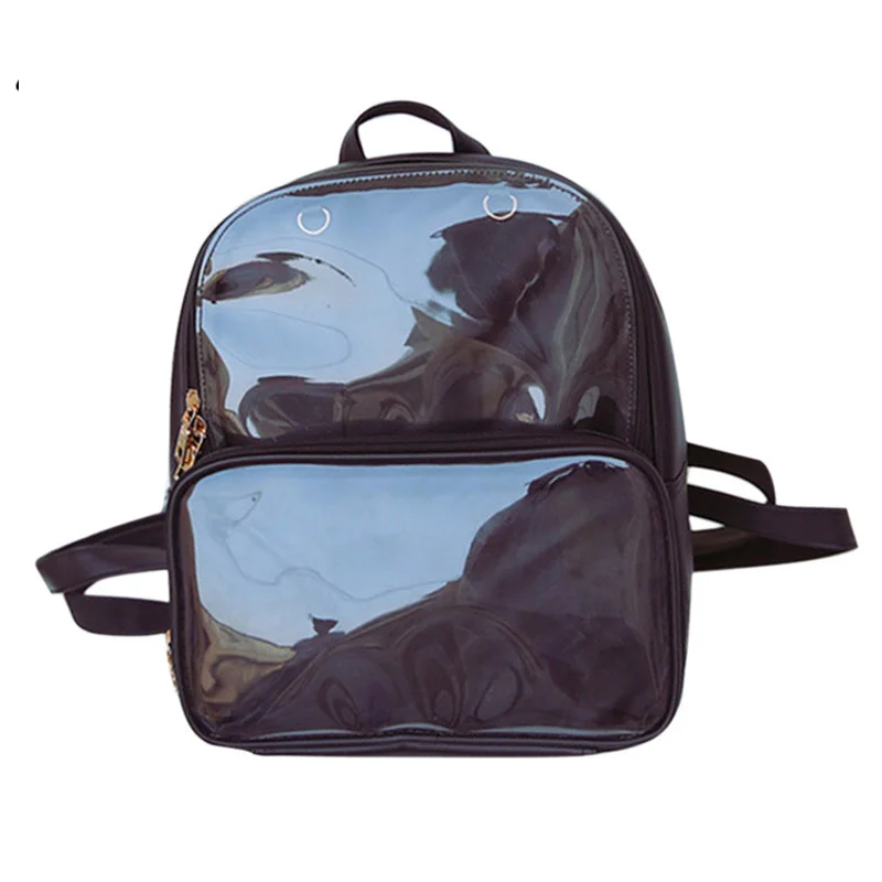 

Summer Fashion Women Backpack Transparent Student Bags High Quality Clear Versatile Backpacks Women Leather Bags Lady Travel Bag