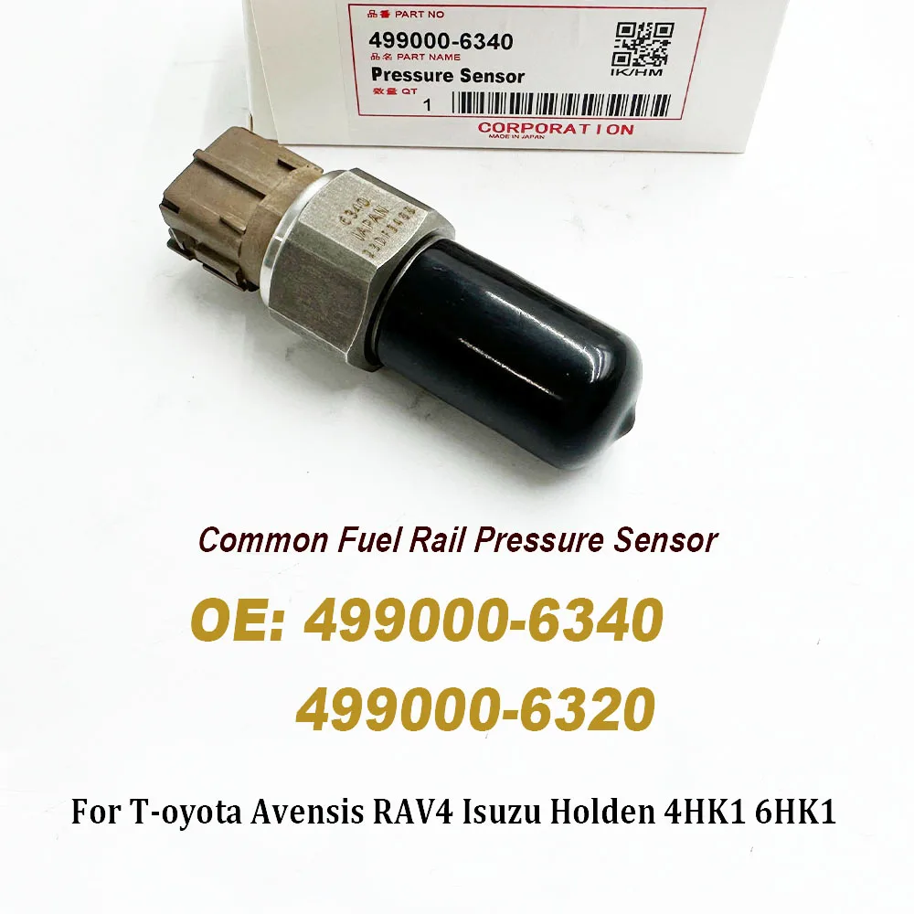 Датчик давления в топливной рампе 499000 -6340 -6320 -6370 Для Toyota Avensis RAV4 Holden 4HK1 6HK1 4990006320