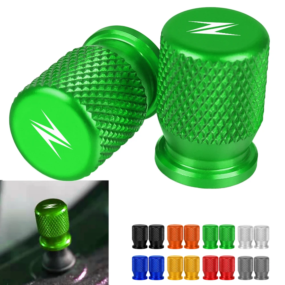 

Universal For Kawasaki Z400 Z800 Z900 Z650 Z1000 Motorcycle Tire Valve Air Port Stem Cover Cap Plug CNC Aluminum Accessories