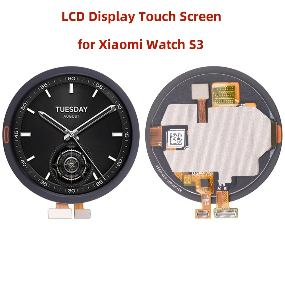 Фото Оригинальный ЖК-дисплей с сенсорным экраном для Xiaomi Watch S3, ЖК-дисплей, сенсорный экран, дигитайзер в сборе, запасная часть №1