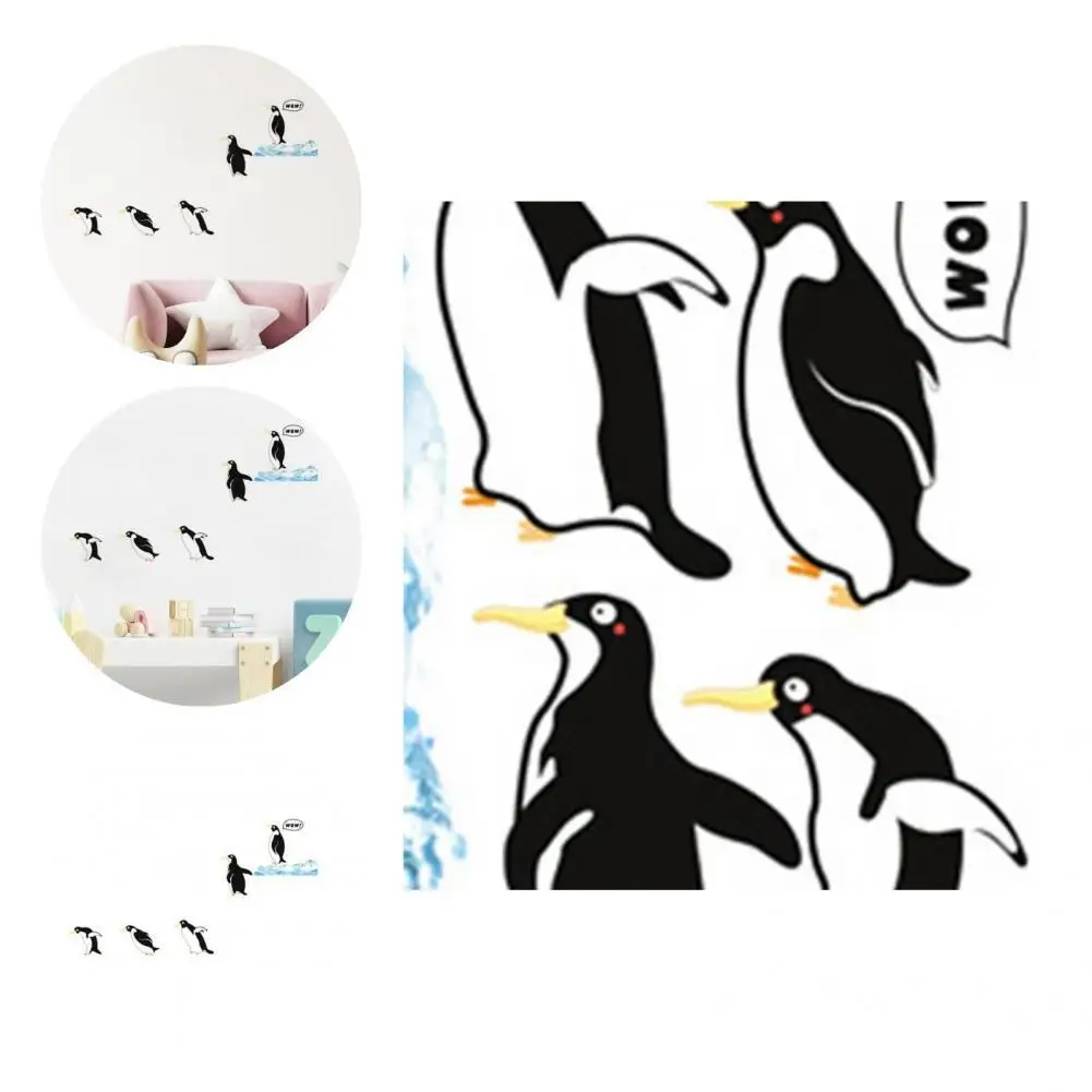 

Waterproof Lightweight Eye-catching Penguin Pattern Wall Mural for Kindergarten