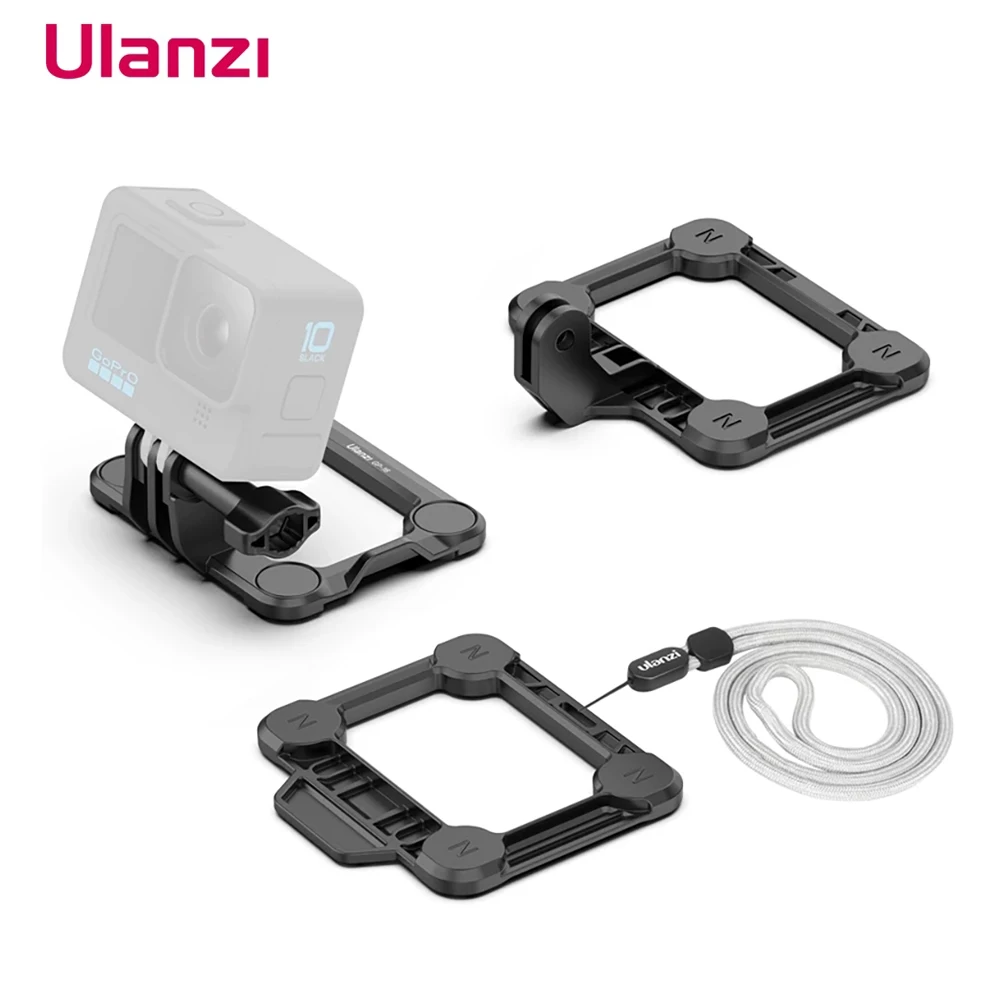 

Ulanzi GP-16 3 in 1 Magnetic Action Camera Quick Release Mount Bracket Action Camera Accessories Adapter for GoPro Hero 10 9 8