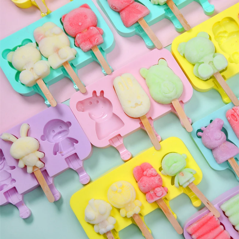 

Ice cream mould domestic self-made food grade silica gel ice cream ice cube popsicle jelly ice cream mould grinding tool