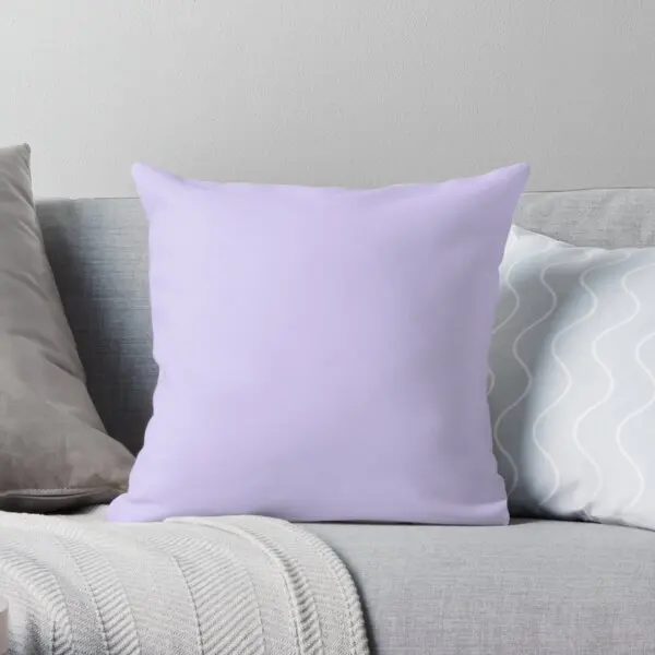 

Light Lavender Printing Throw Pillow Cover Waist Throw Soft Hotel Case Car Anime Home Fashion Decorative Pillows not include