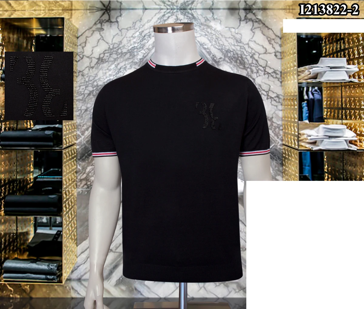 

BILLIONAIRE T-shirt silk men 2022 summer new style o-neck fashion comfort elasticity fabric high quality Short sleeve shirt