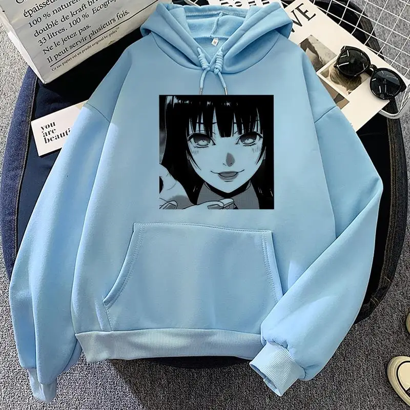 Kawaii Japanese Gothic Anime Harajuku Girls Hoodies Women Streetwear Aesthetic Cute Graphic Oversize Sweatshirts Unisex Female
