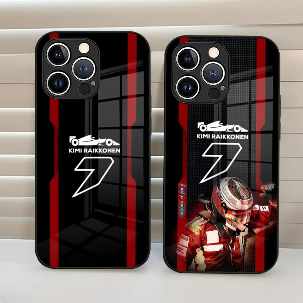 Фото Чехол для телефона Kimi Raikkonen из закаленного стекла для IPhone 15 Pro Max 14 Pro 16 12 11 13 Mini X XR XS 8 7 Plus SE №1