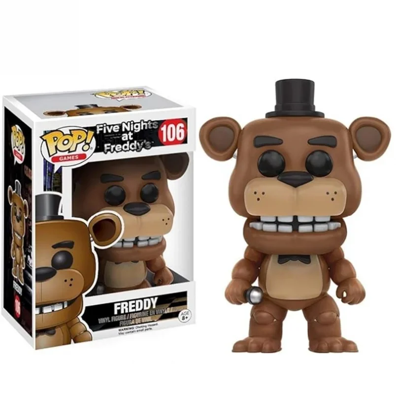 Фото Виниловые фигурки Funko Five Nights At Freddy's # 106Бонни # 107Фокси # 109Чича # 108 коллекционных фигурок персонажей ужасов для фанатов, игрушки, подарки №3