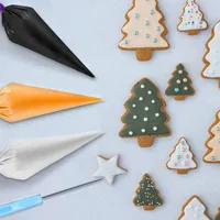 122 Pieces Silicone Frosting Bags Cookies Pastry Cake Decorating Tools Cable Baking Bakeware Gadgets Festival Fondant