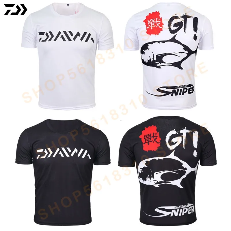 

DAWA Summer Short Sleeve Fishing Jersey Fishing T-Shirt Anti-UV Outdoor Quick Dry Fishing Clothing Breathe Freely Jersey