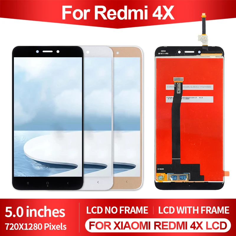 Новый ЖК-дисплей 5 0 дюйма для Xiaomi Redmi 4X с сенсорной панелью дигитайзер экрана в