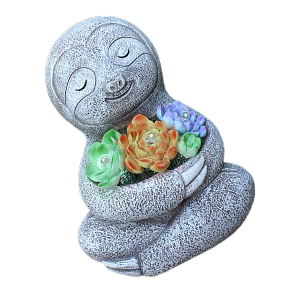 

1Pc Cartoon Sloth Solar Light Outdoor Lamp Adornment Garden Resin Craftwork