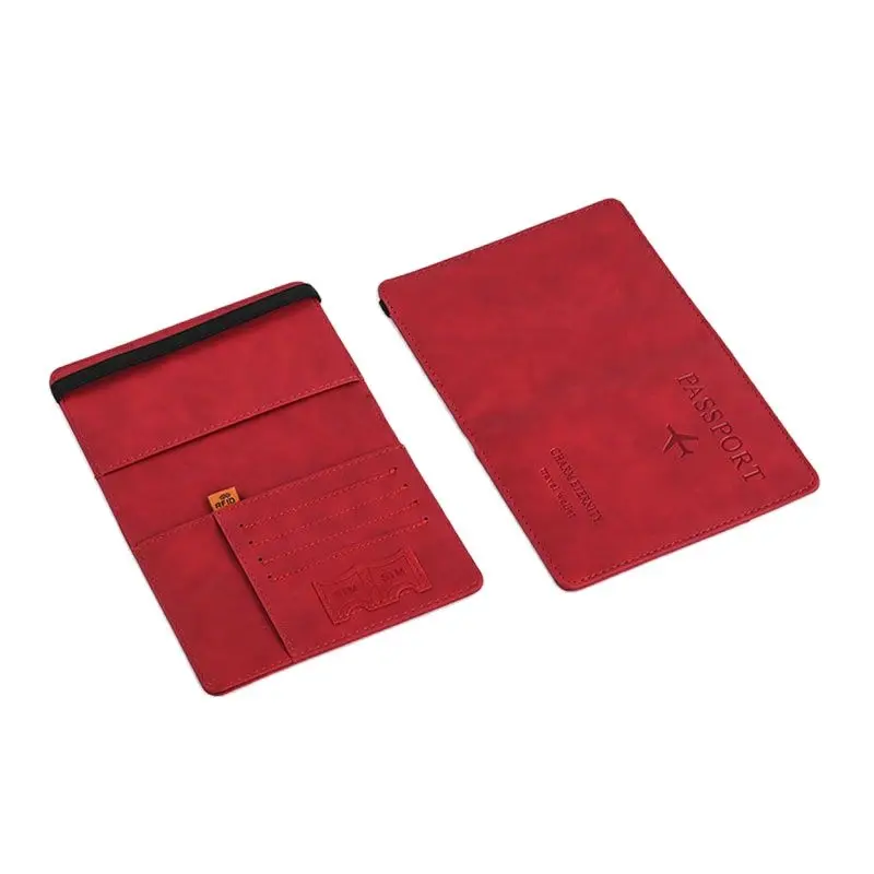 Russia Leather RFID Blocking Passport Cover Travel Passport Holder Worldwide Men Women Covers on The Passports Document Cover