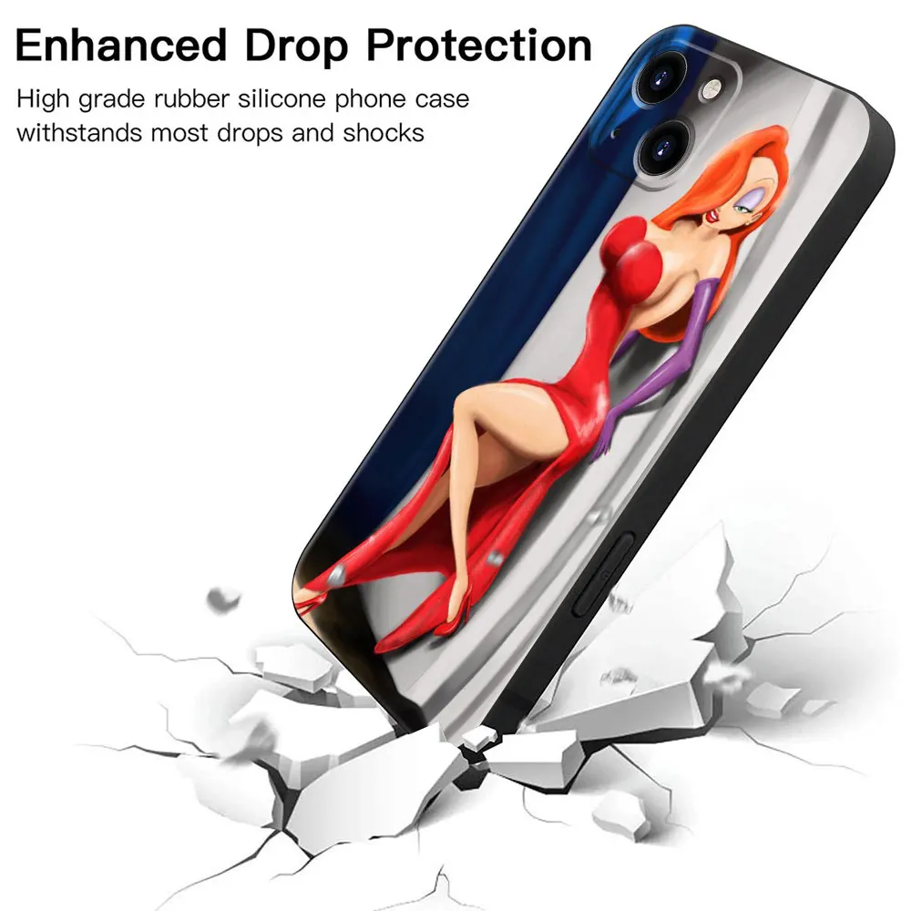 Обложки для телефона сексуальный чехол с изображением Джессики кролика iPhone 15X7 11