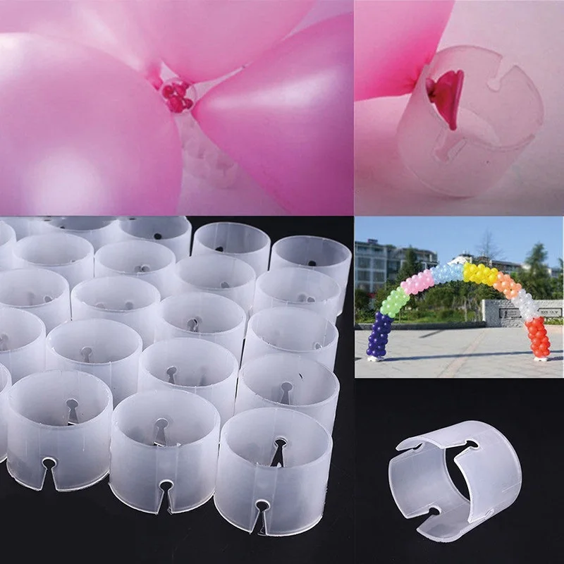 

50pcs Arch Balloon Circular Ring Buckle Wedding Opening Mall Door Bracket Ring Buckle Decoration Manufacturing Accessories