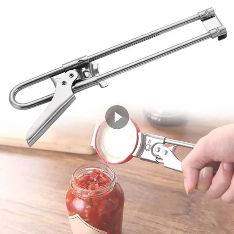 

Adjustable Can Opener Stainless Steel Gripper Multifunctional Adjustable Manual Jar Lid Opener For Kitchen Tools Gadget Supplies