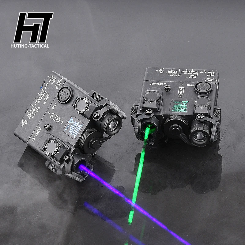 Tactical DBAL-A2 Laser indicator Full Function Green Blue Laser with IR Sight White Light LED Strobe Hunting Airsoft PEQ 15 NGAL