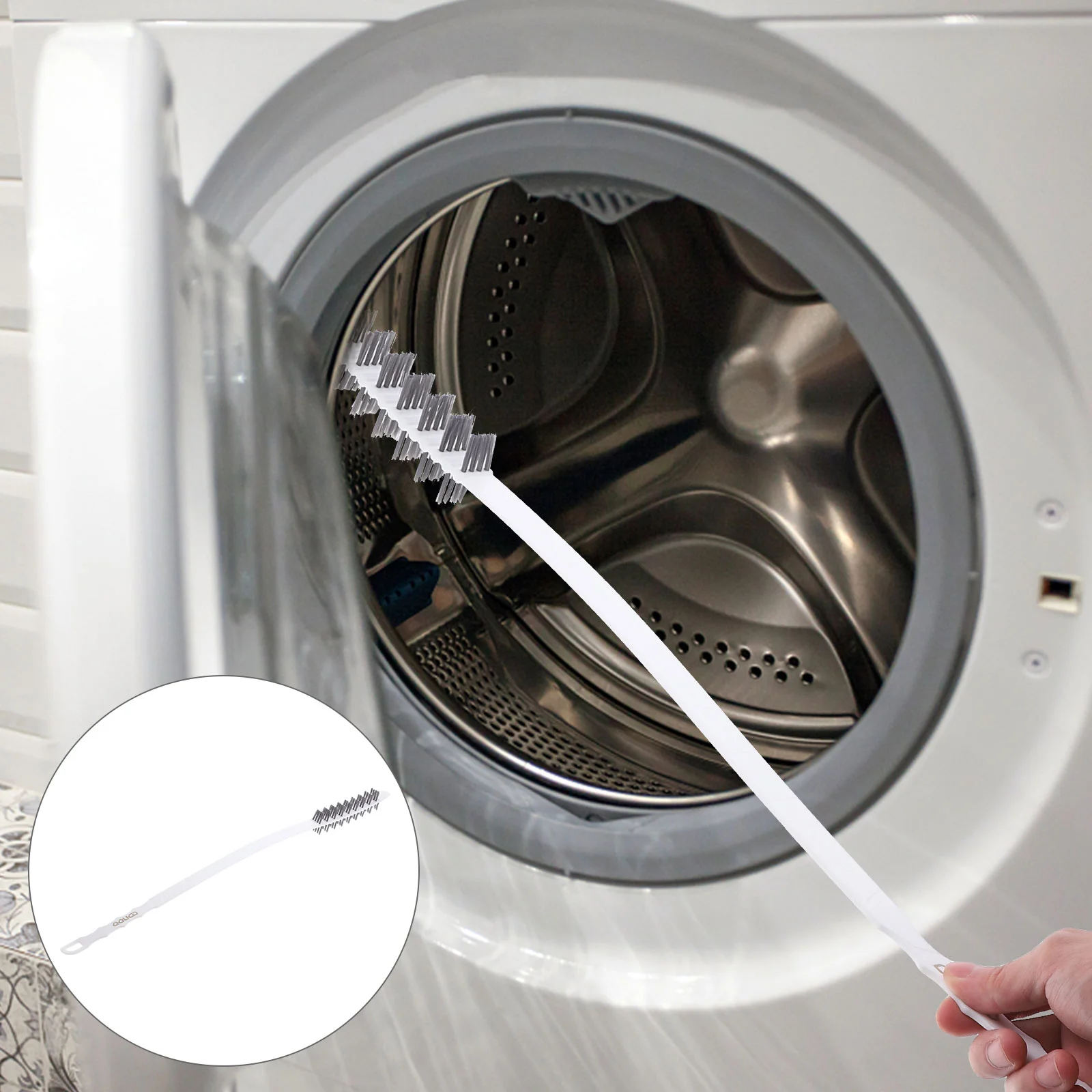 

Cleansing Brush Washing Machines Dryer Brushes Cleaning Vent Cleaner White Pipe
