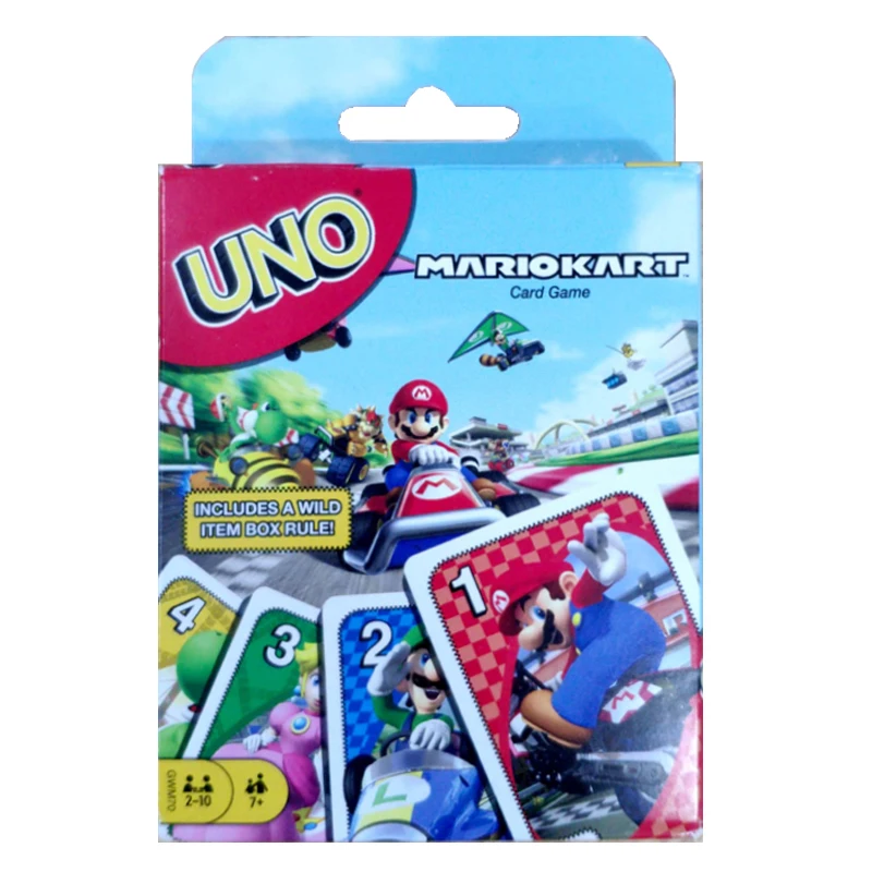 Супер Марио настольные игры Marios Auto Racing UNO Card головоломка игра Забавные