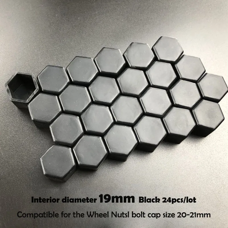 

24 шт./упак. 17/19/21 мм силиконовая Шестигранная головка ступицы колеса автомобиля винтовая крышка колпачок болта диски защита внешнего украшения