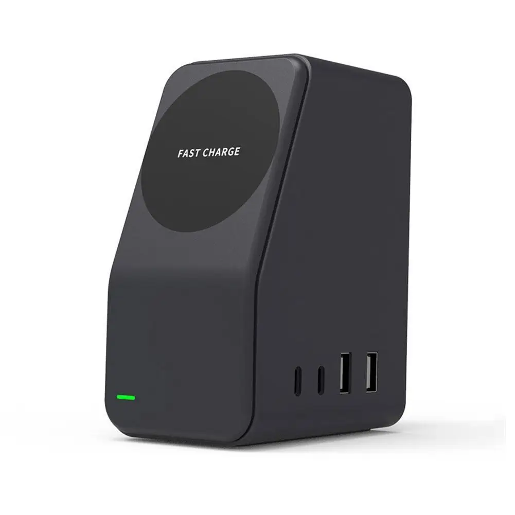 

Multi-port 5 IN 1 Magnetic Wireless Charger For iPhone 12 Pro Max Huawei Samsung For iWatch Airpod Type-C PD Charge Dock Station