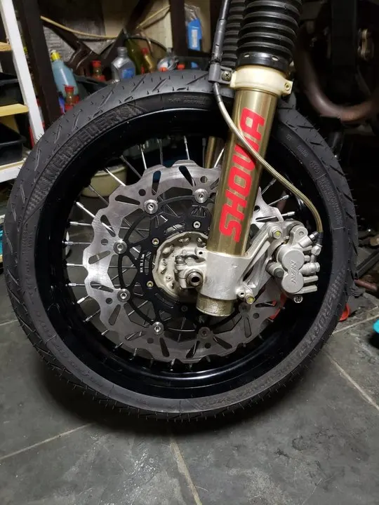 Фото Передний тормозной диск для ротора BIKINGBOY DRZ 400 E 00-08 01 DR-Z 400 S 00-09 RM125 96-09 RM250 96-12 SV 125 SM 05 06 320 мм №5