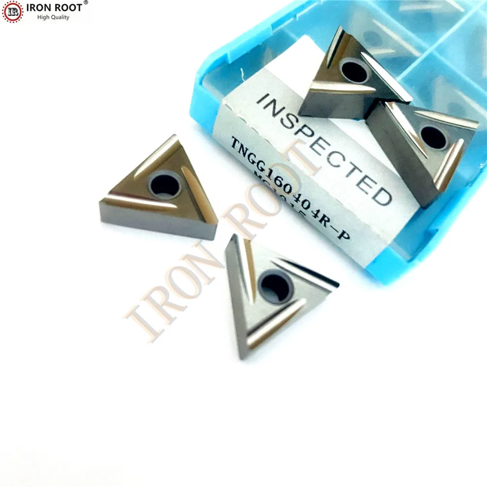 

IRON ROOT Turning Insert TNGG160402R,TNGG160404R,-P MC1015 CNC Lathe Turning Tool Cermet Insert for MTBNR/LTurning Tool Holder