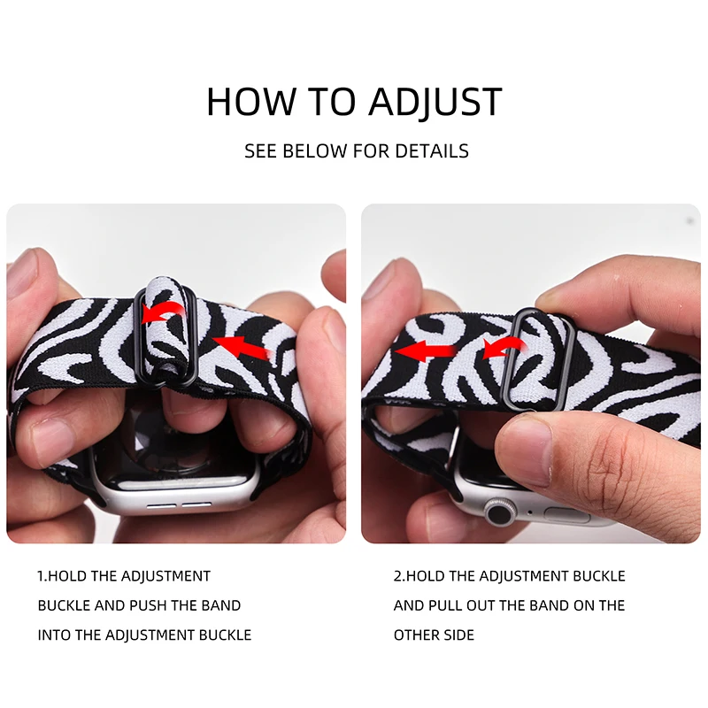 Soft Nylon Loop Elastic Buckle Strap For Apple Watch SE Band 40mm44mm Series 8/7/6/5/4 iWatch Leopard Watchband Bracelet 41/45mm
