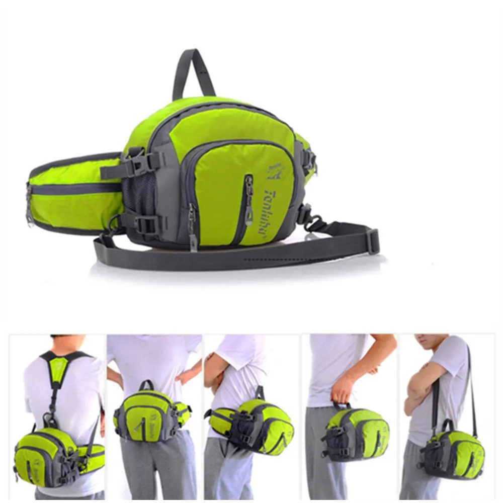 Waist Bag Waterproof Hiking Waist Bag With Water Bottle Holder Men Women Outdoor Sports Walking Running Cycling Beach