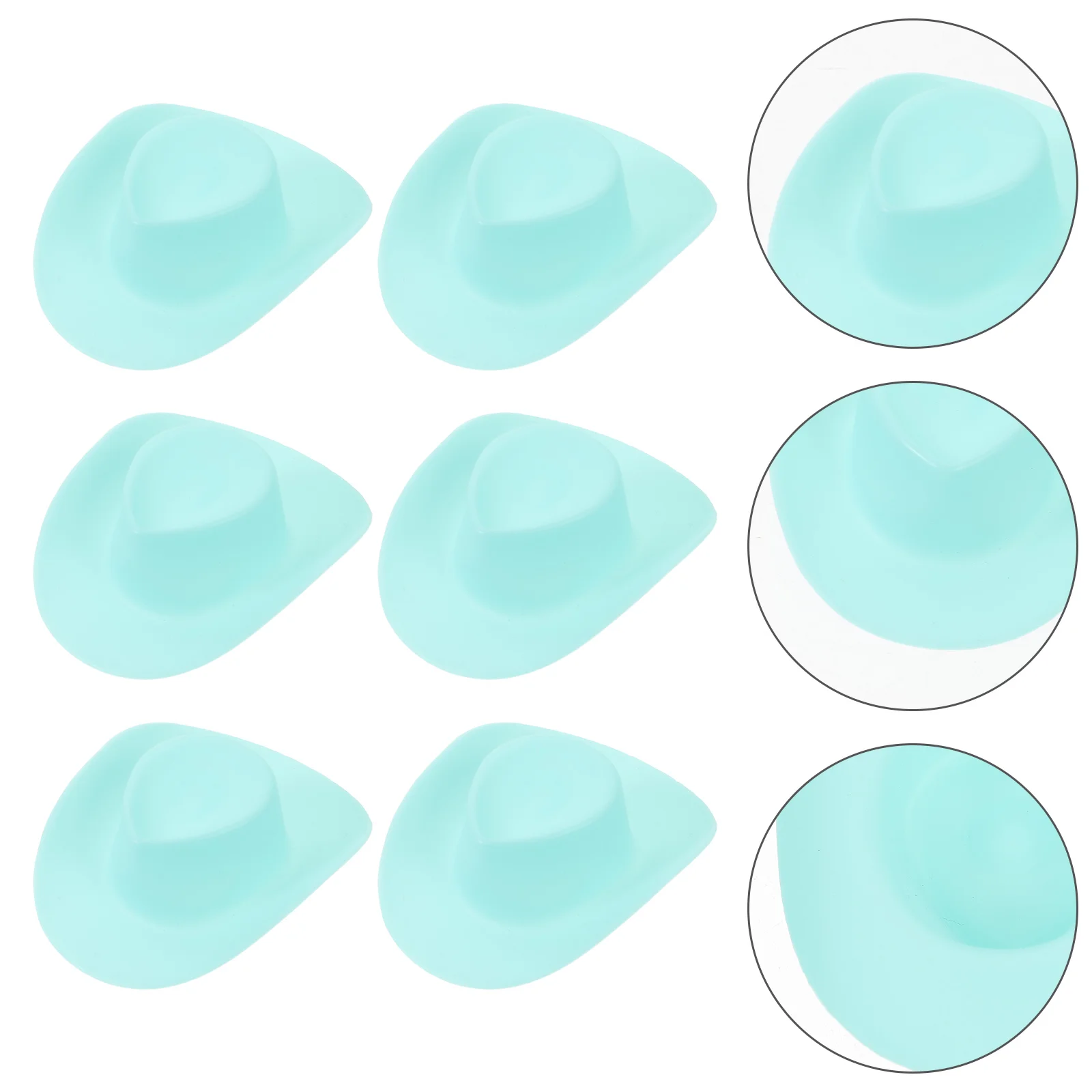 

10 Pcs Small Hat Mini House Accessories Plastic Tiny Hats Decorations