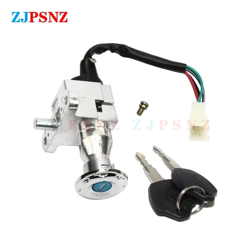 

Motorcycle Switch Key Faucet Lock Head Lock Electric Door Lock 4 Wires For GY6 CG125 Motorcycle ATV Scooters Ignition Universal