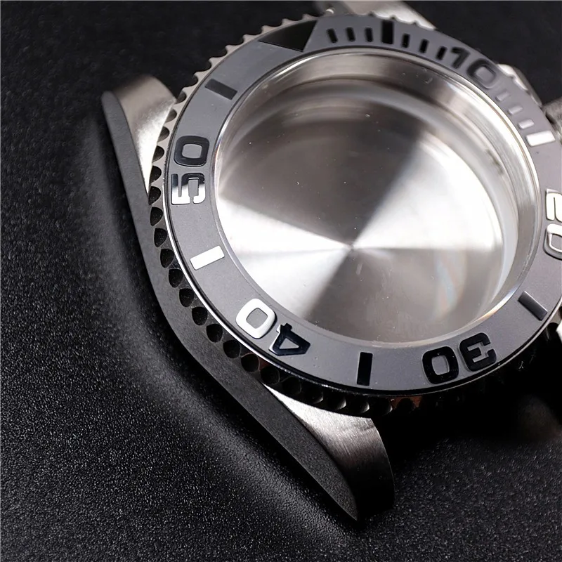 40mm Yacht-master Sapphire Glass Stainless Steel Case For Seikoskx007 009 Nh35 Nh36 8215 2836 Movement Watch Case Modification