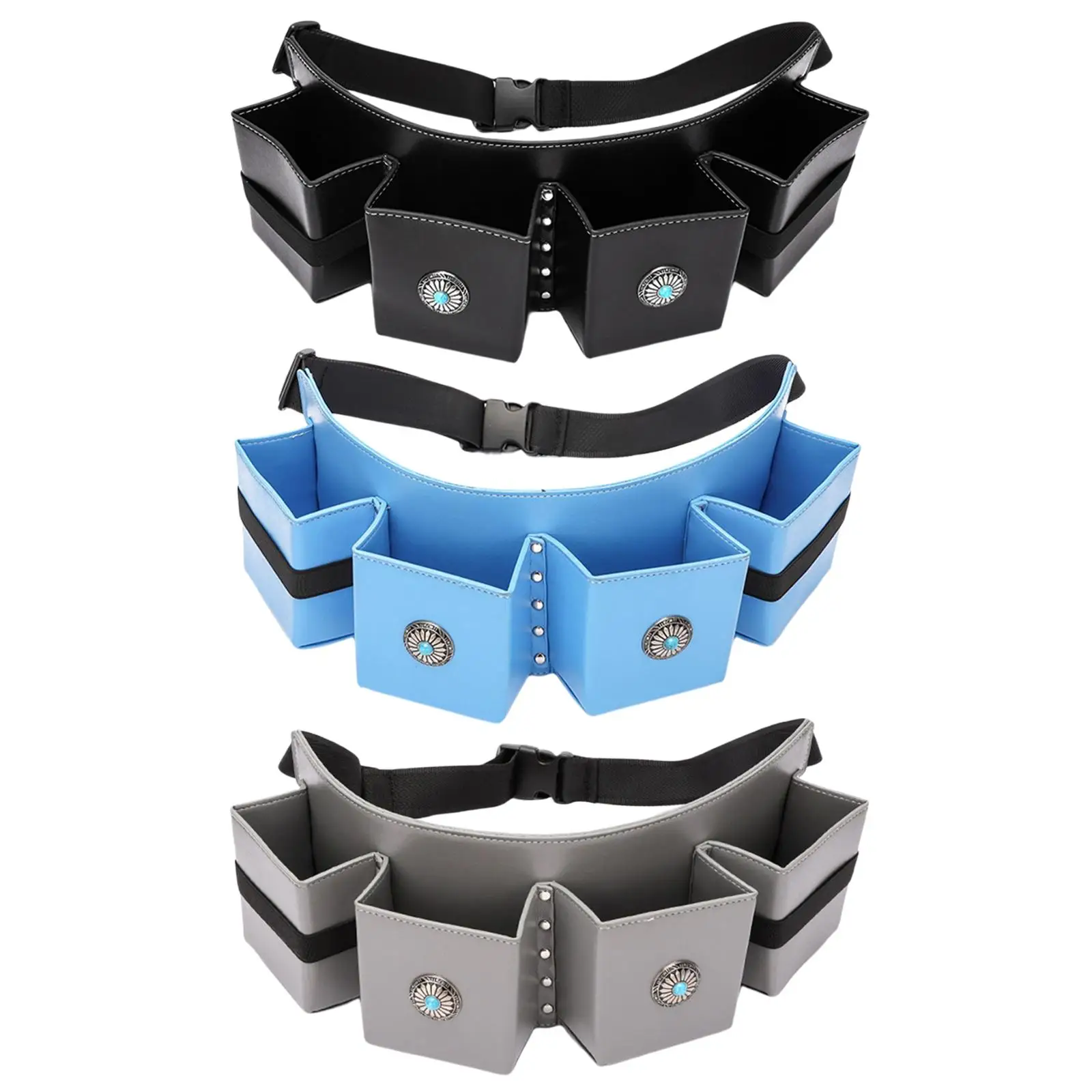 

Leather Barbers Hairdressing Pouch Storage Case Waist Pack