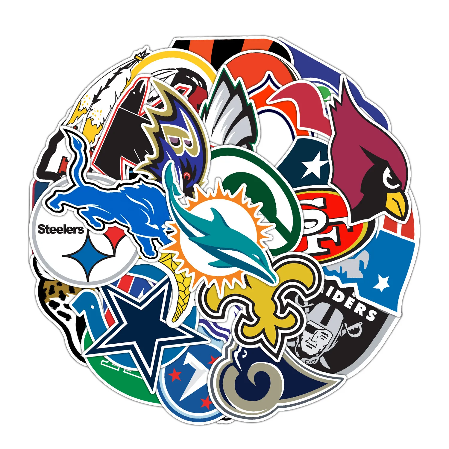 

32pcs Rugby Decorative Suitcase Refrigerator Motorcycle Skateboard Laptop Waterproof Sticker