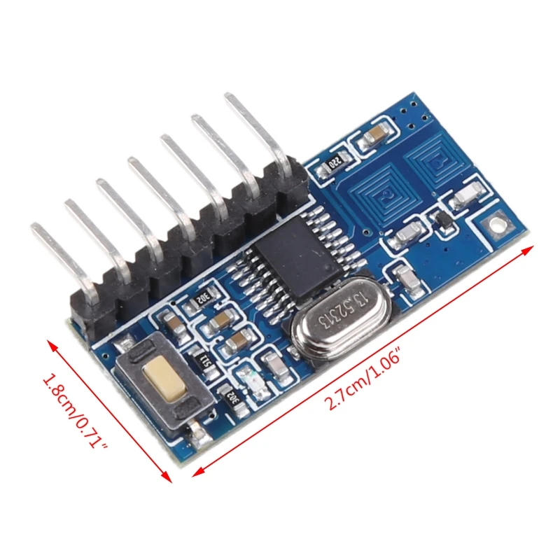 Модуль приемника обучения радиочастотному коду 433 МГц беспроводной декодер 1527 4