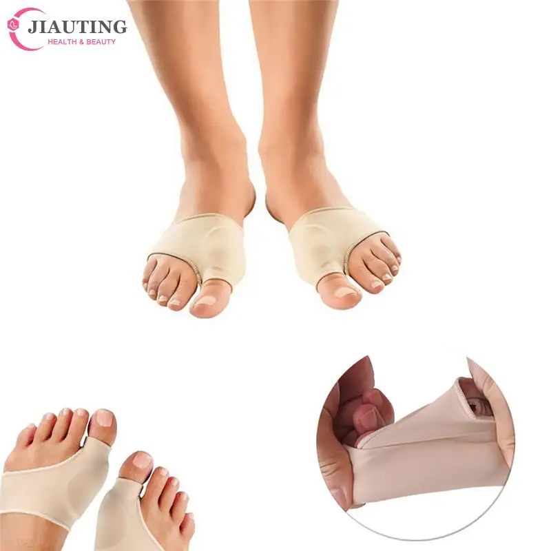 

2pcs=1Pair Bunion Gel Sleeve Hallux Valgus Device Foot Pain Relieve Foot Care For Heels Insoles Orthotics Big Toe Correction