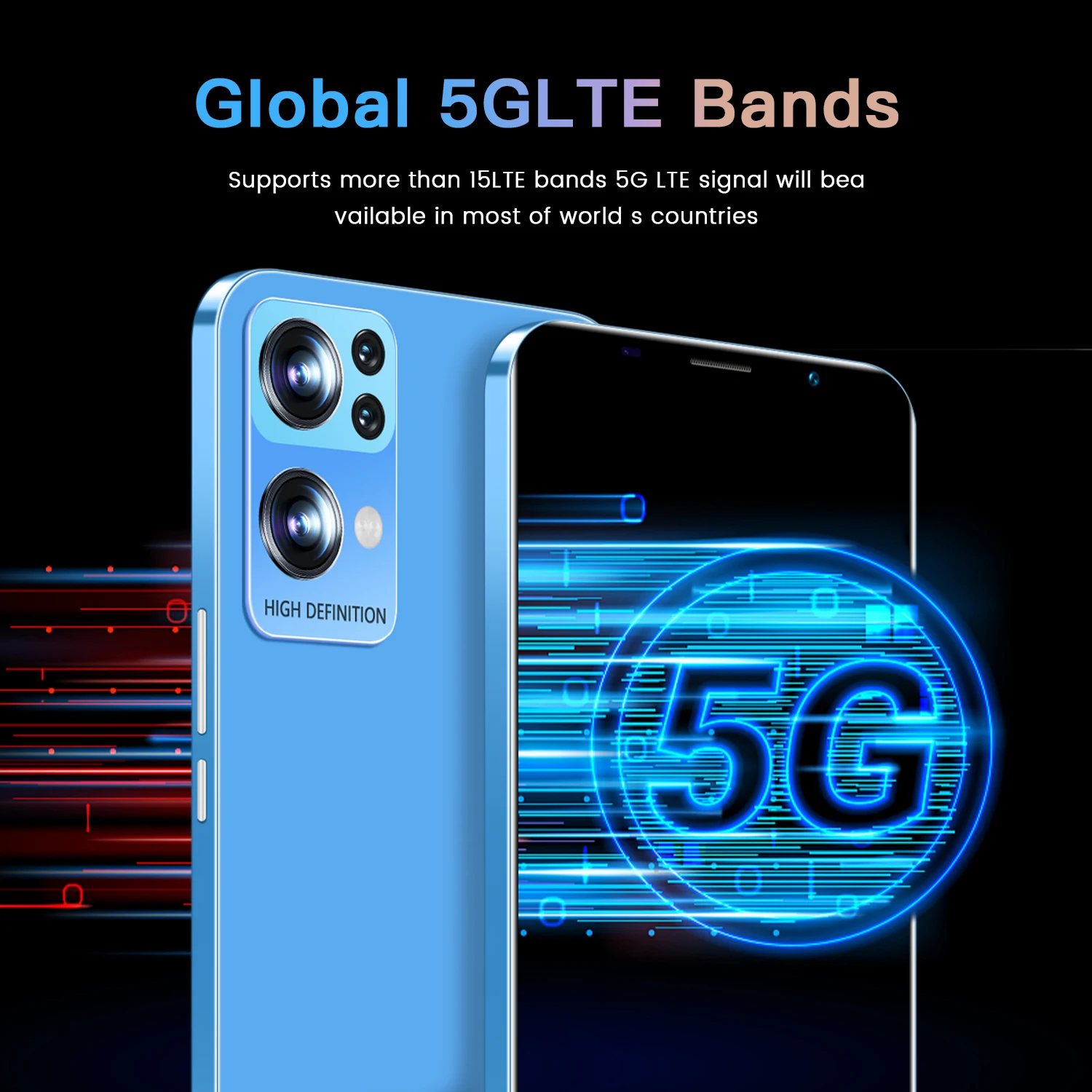 new rino7 pro arrival global version 5 5 inch smartphone 5800mah 12g512g dual sim cellphones celular 5g phone 10 core 2448mp free global shipping