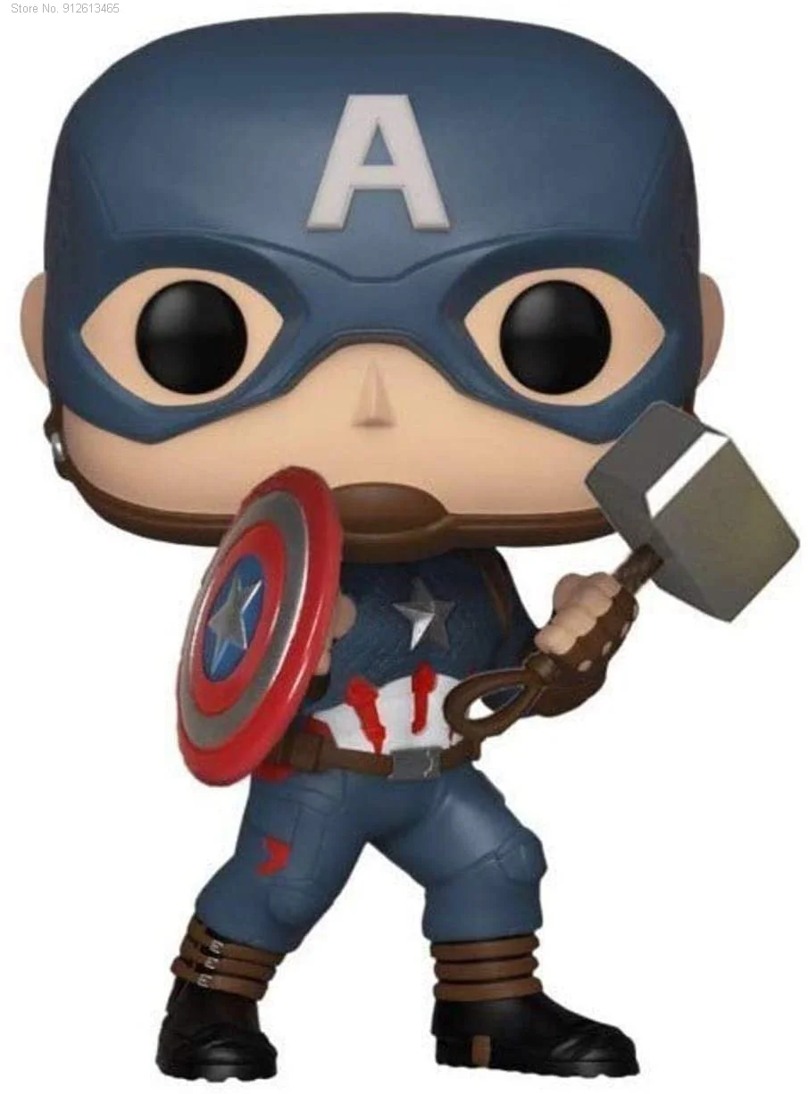 

Movie Character Decorations Marvel Collector Corps Avengers Endgame Captain America With Stormbreaker Vinyl Action Figure Toys