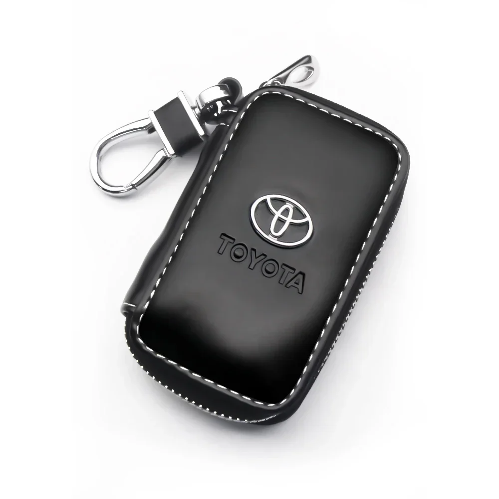 

Кошелек для ключей из натуральной кожи, сумка для ключей от автомобиля, многофункциональный чехол для ключей для Toyota Corolla Rav4 Yaris CHR Hilux Camry Prius Highlander