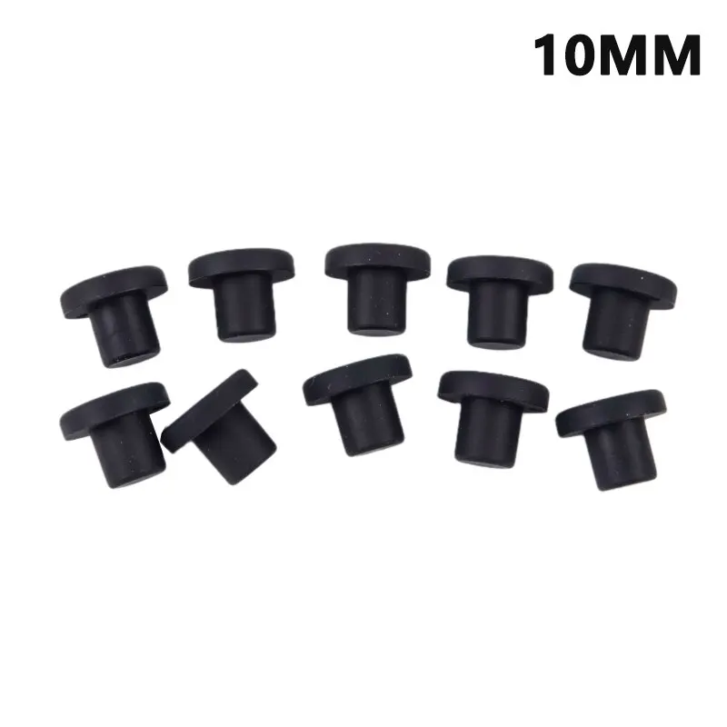 

10 шт. черная силиконовая резиновая заглушка с отверстием 3 3,5 5 от 8 до 12 мм заглушка заглушки