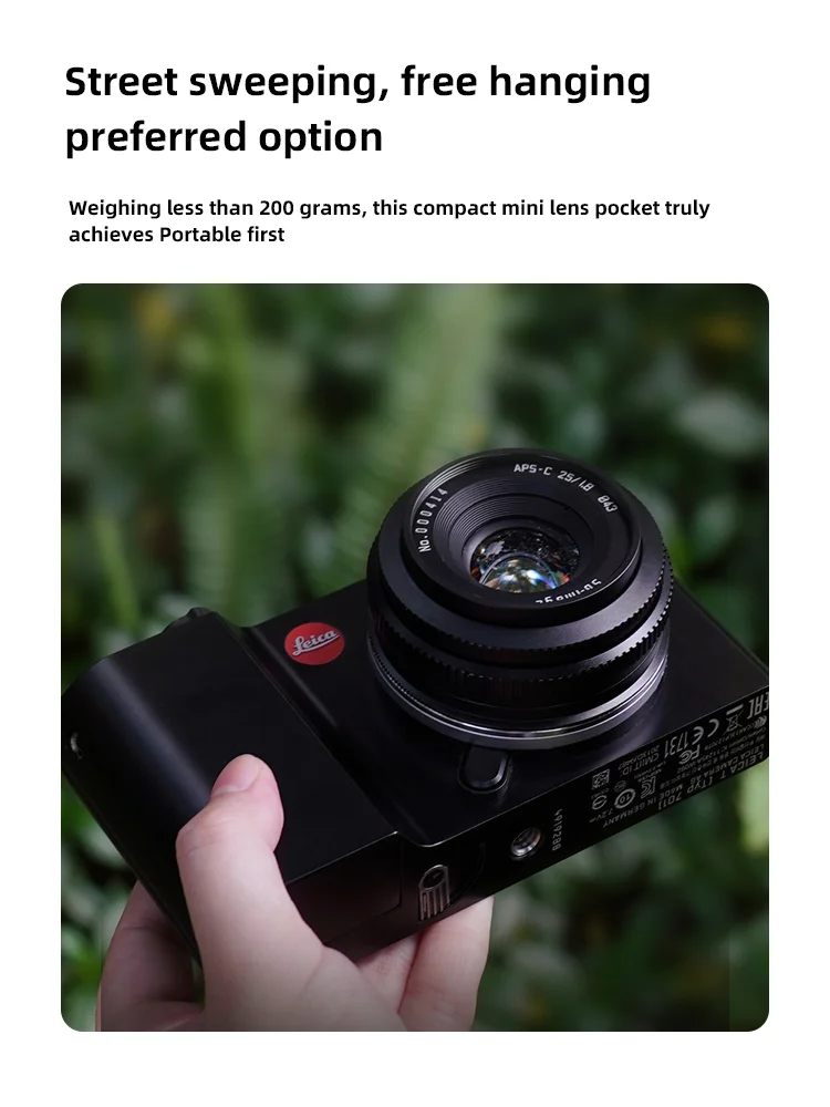 Объектив Фотоаппарата SGimage 25 мм F1.8 фотообъектив с широким углом ручной